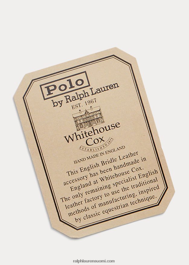 Ralph Lauren miehet suitset nahkapullo ja avaimenperä lahjasetti 0Z24ZR8760 rusketus