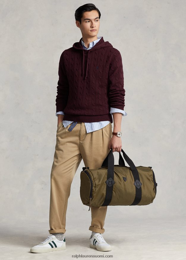 Ralph Lauren miehet kangas duffeli 0Z24ZR2555 oliivi