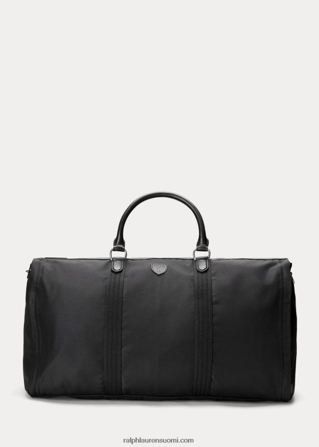 Ralph Lauren miehet nahkaverhoiltu hybridivaatteen duffeli 0Z24ZR2418 musta