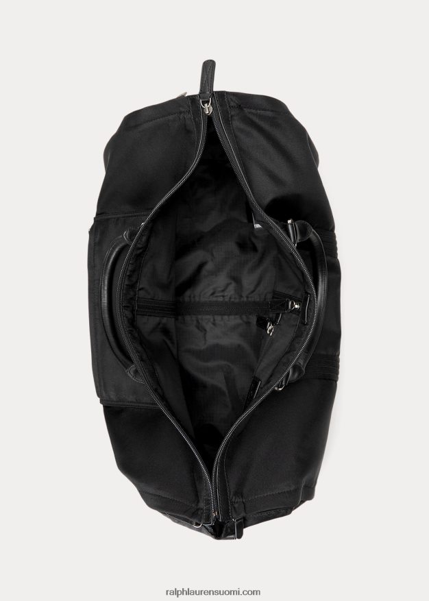 Ralph Lauren miehet nahkaverhoiltu hybridivaatteen duffeli 0Z24ZR2418 musta