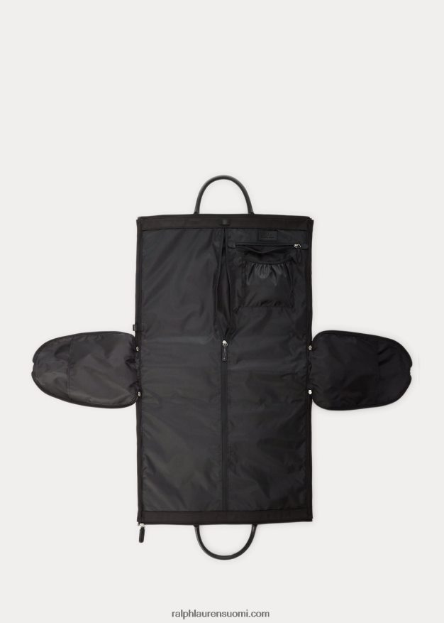 Ralph Lauren miehet nahkaverhoiltu hybridivaatteen duffeli 0Z24ZR2418 musta