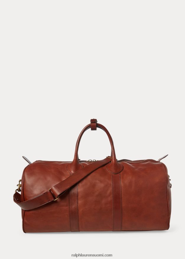 Ralph Lauren miehet perinnöllinen nahkainen duffeli 0Z24ZR2380 satula