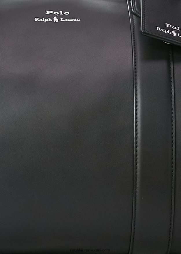 Ralph Lauren miehet sileä nahkainen duffeli 0Z24ZR2235 musta