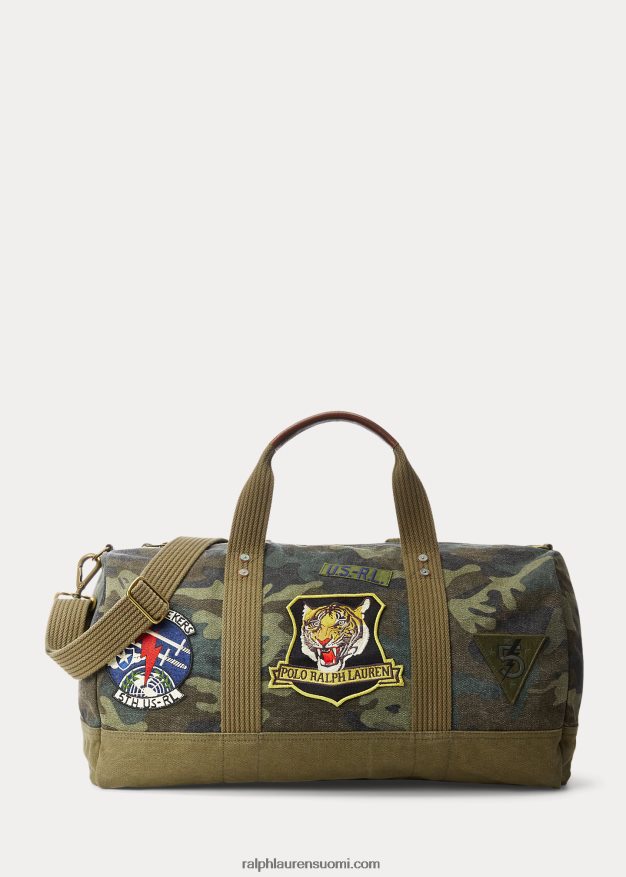 Ralph Lauren miehet tiikeripatsas kangasduffel 0Z24ZR8766 camo