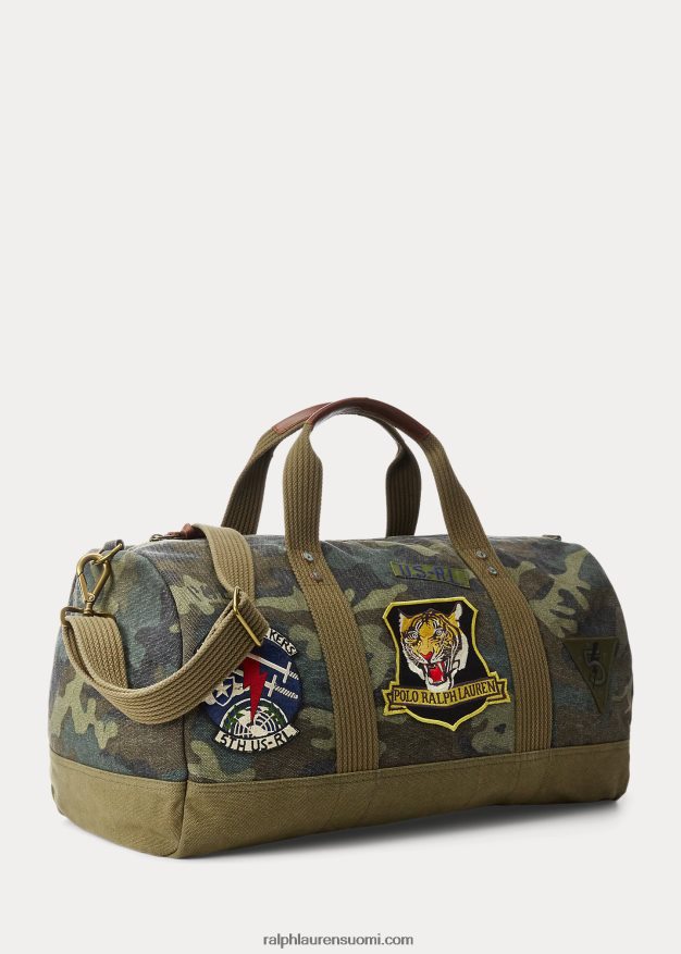 Ralph Lauren miehet tiikeripatsas kangasduffel 0Z24ZR8766 camo