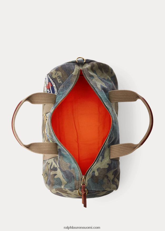Ralph Lauren miehet tiikeripatsas kangasduffel 0Z24ZR8766 camo
