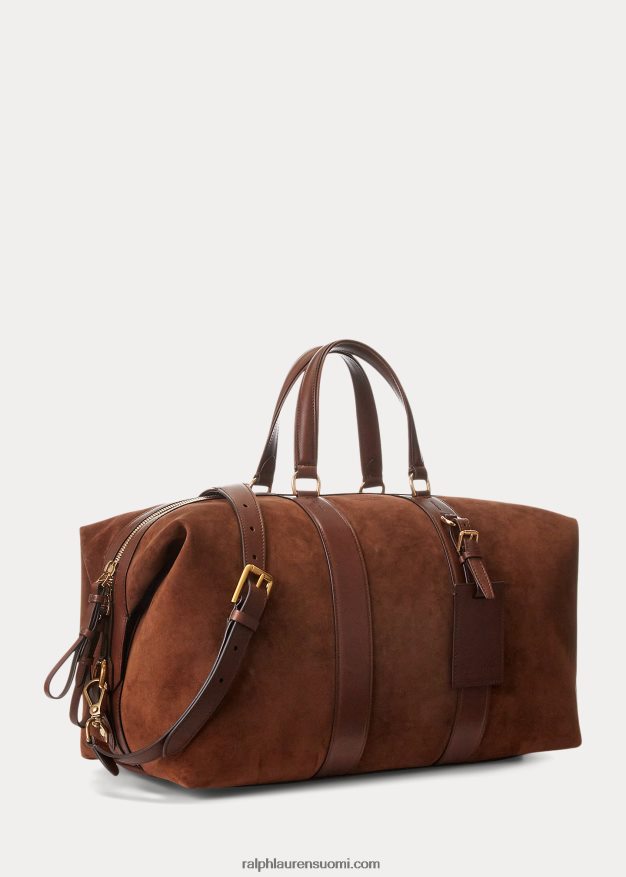 Ralph Lauren miehet vasikka-mokkanahka welington-duffel 0Z24ZR8975 kastanja