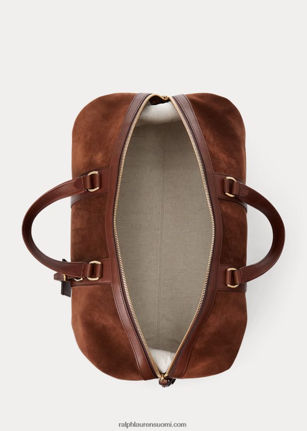 Ralph Lauren miehet vasikka-mokkanahka welington-duffel 0Z24ZR8975 kastanja