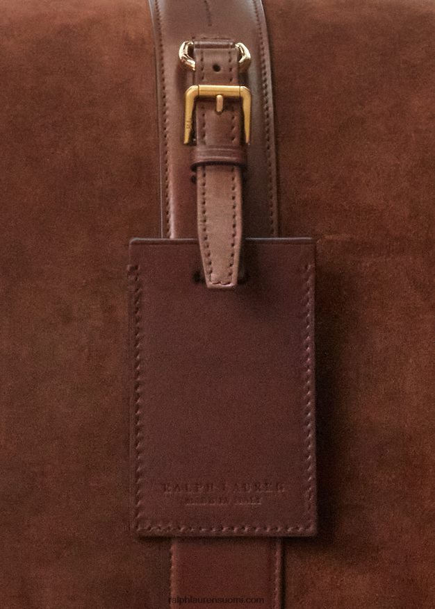 Ralph Lauren miehet vasikka-mokkanahka welington-duffel 0Z24ZR8975 kastanja
