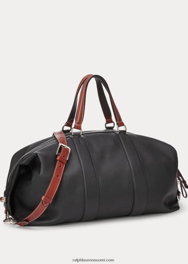 Ralph Lauren miehet vasikkanahkainen darwin-duffel 0Z24ZR9023 musta