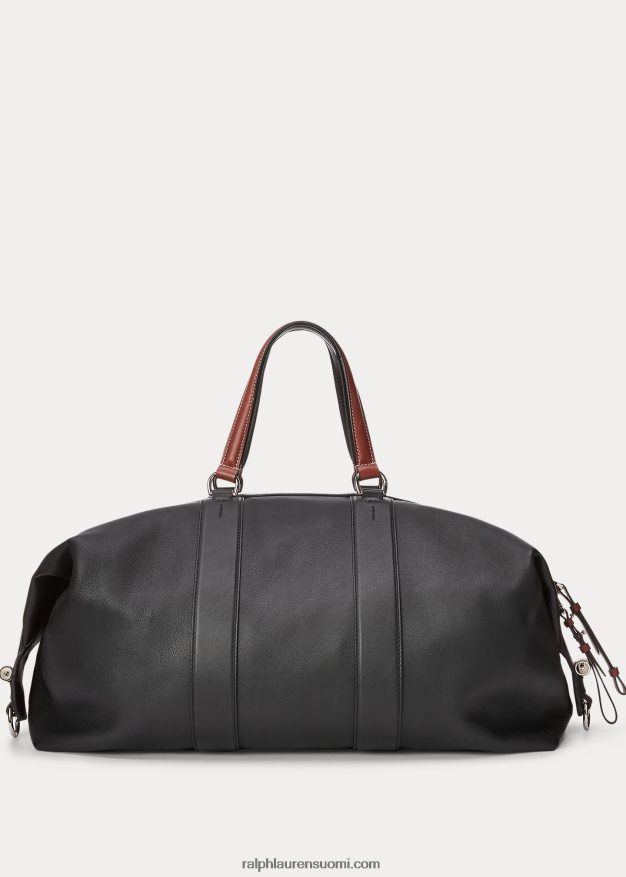 Ralph Lauren miehet vasikkanahkainen darwin-duffel 0Z24ZR9023 musta