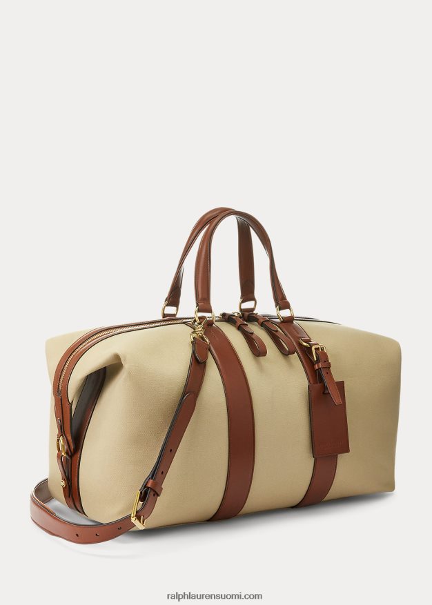 Ralph Lauren miehet welington vasikkanahkainen kangasduffel 0Z24ZR8962