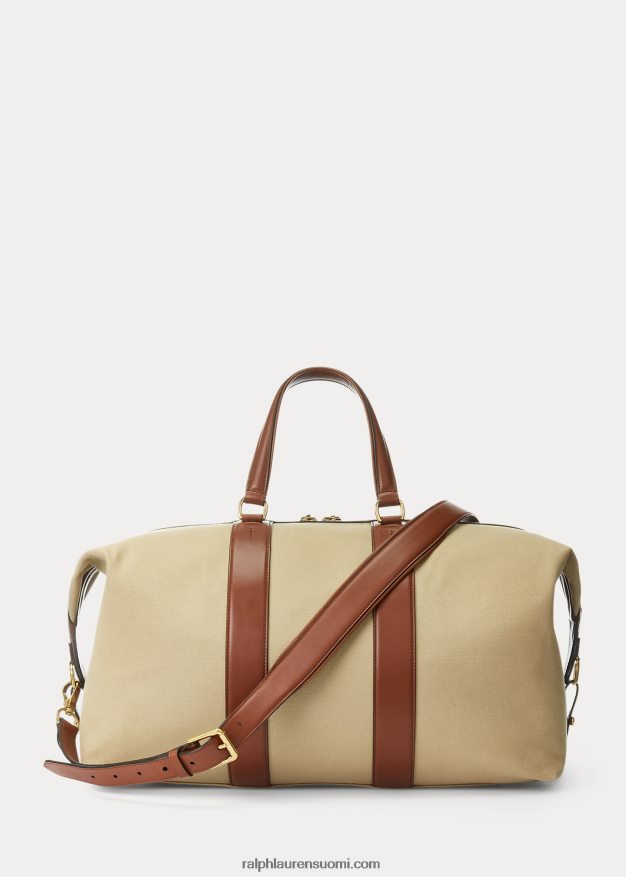 Ralph Lauren miehet welington vasikkanahkainen kangasduffel 0Z24ZR8962