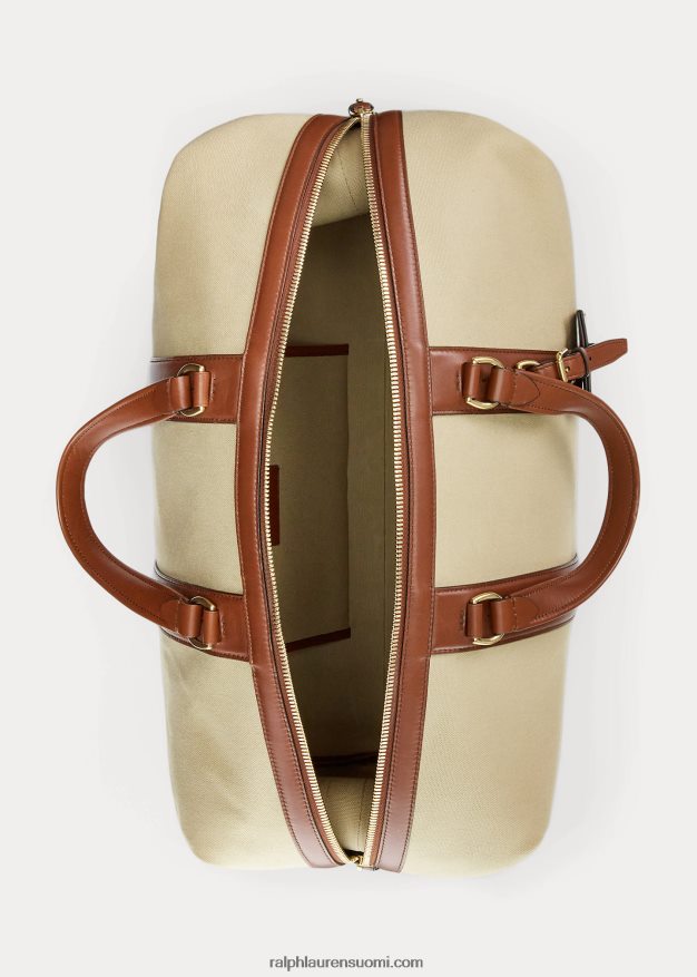 Ralph Lauren miehet welington vasikkanahkainen kangasduffel 0Z24ZR8962