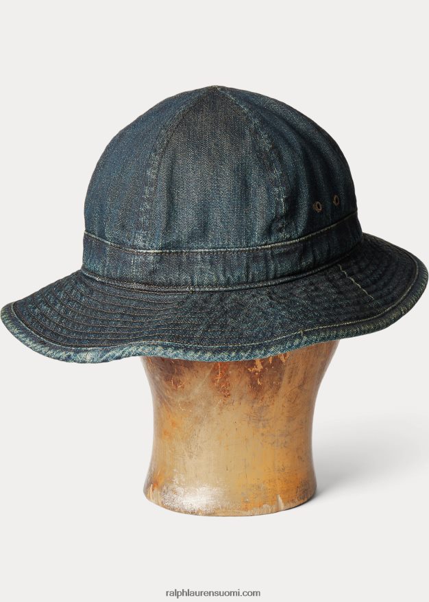 Ralph Lauren miehet denim ämpärihattu 0Z24ZR8898 tumma indigopesu