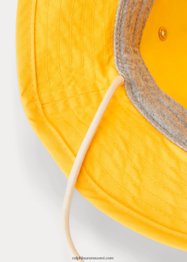 Ralph Lauren miehet merilippupuuvillasekoitettu ämpärihattu 0Z24ZR2461 liukas keltainen