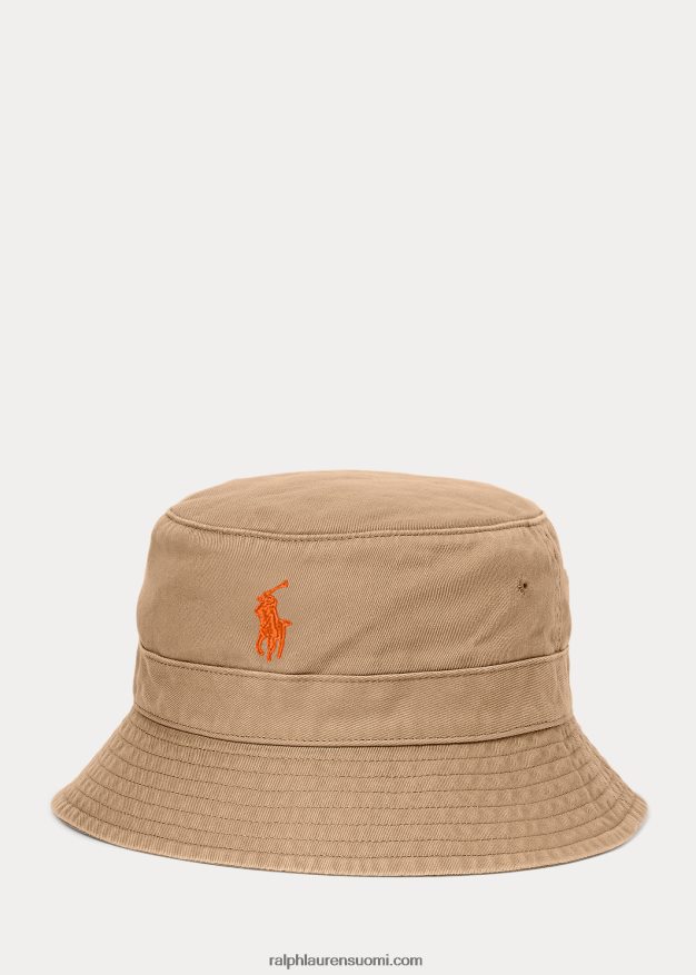 Ralph Lauren miehet puuvillainen chino bucket hattu 0Z24ZR2289 lähetysrusketus