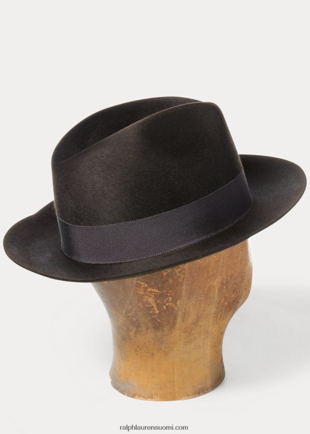 Ralph Lauren miehet villahuopa fedora 0Z24ZR8913 vintage ruskea