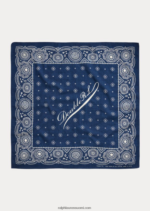 Ralph Lauren miehet logo puuvilla bandanna 0Z24ZR5486 indigo/kerma