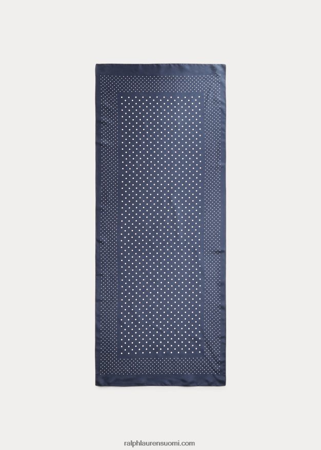 Ralph Lauren miehet pilkkuhuivi 0Z24ZR8906 laivastonsininen/kerma