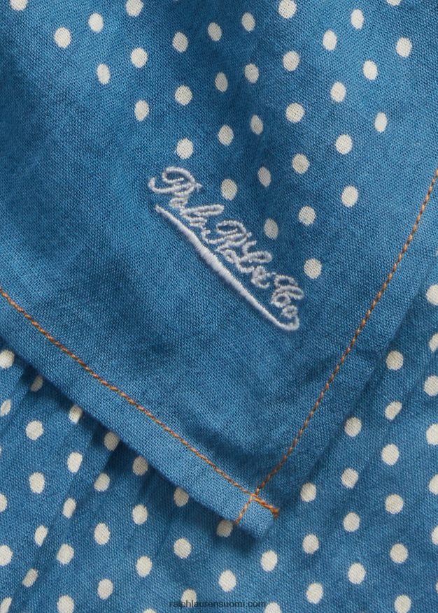 Ralph Lauren miehet pilkullinen puuvillahuivi 0Z24ZR2465 indigopiste