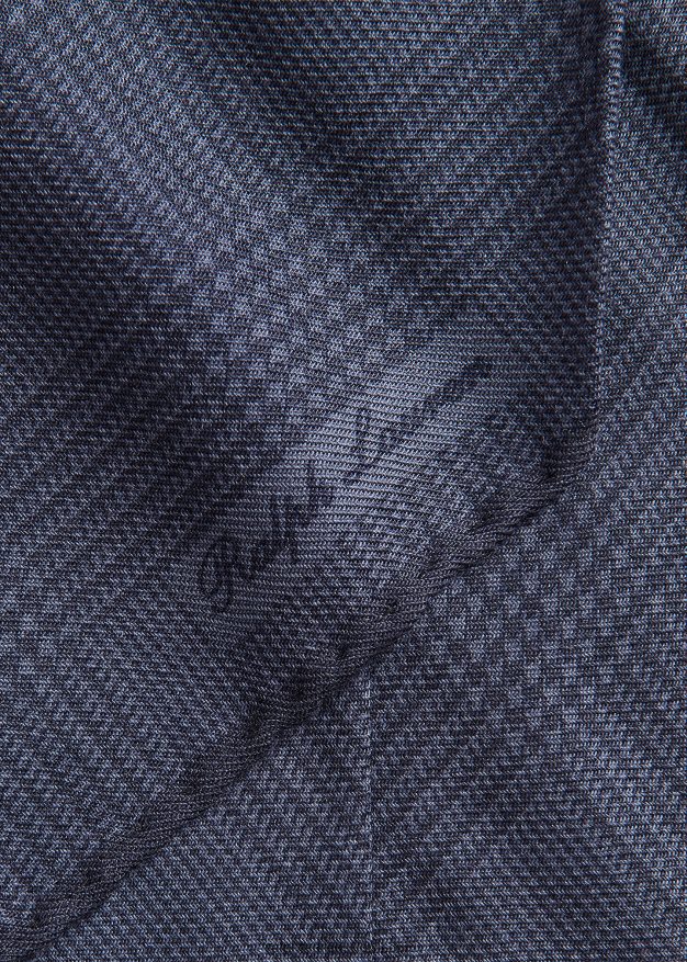 Ralph Lauren miehet glen ruudullinen kashmir-silkki kaulahuivi 0Z24ZR8945 tummansininen/pölysininen