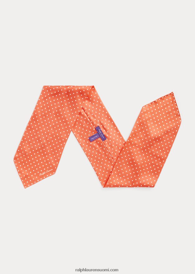 Ralph Lauren miehet pilkullinen silkkikaulahuivi 0Z24ZR8943