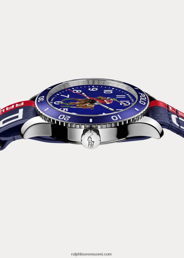 Ralph Lauren miehet polo urheilukello sininen kellotaulu 0Z24ZR5557