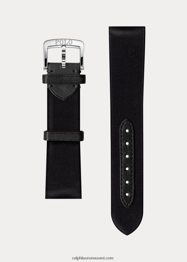 Ralph Lauren miehet silkki faille kellon ranneke 0Z24ZR2826 musta