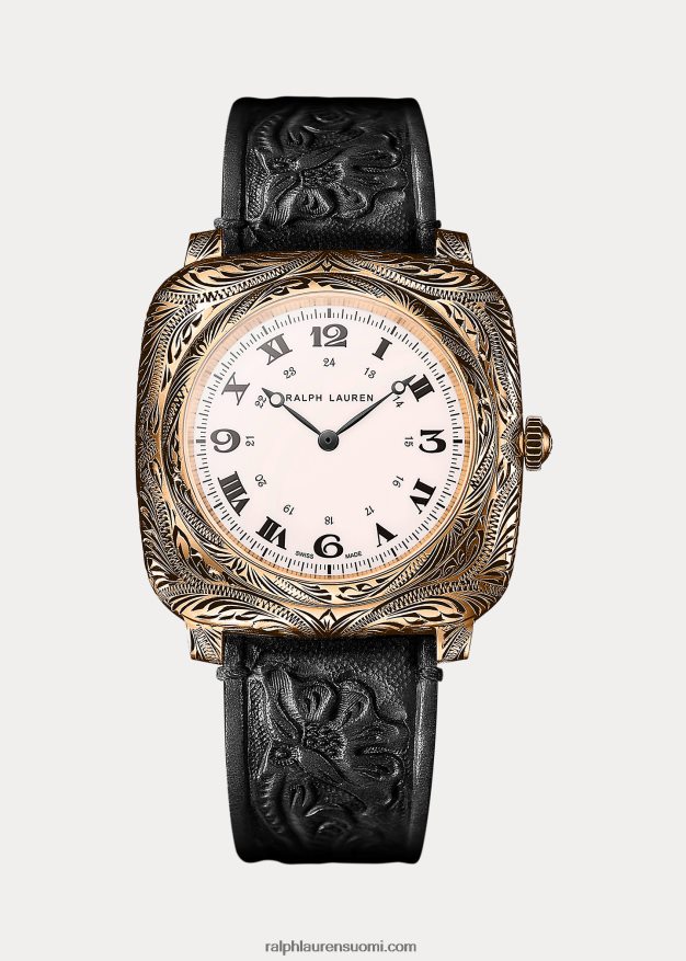 Ralph Lauren miehet tyyny 42 mm kaiverrettu ruusukulta 0Z24ZR2840