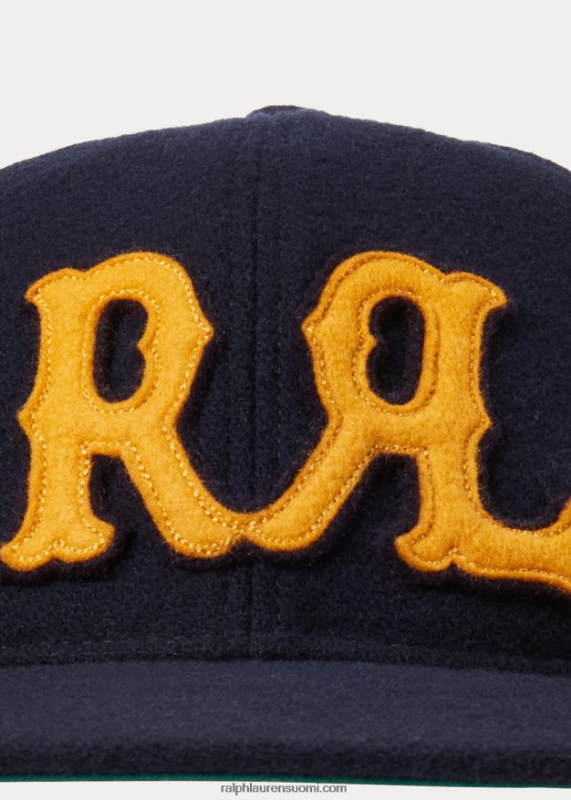 Ralph Lauren miehet applikoitu huopapallohattu 0Z24ZR8852 laivasto