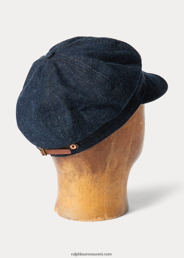 Ralph Lauren miehet denim lippalakki 0Z24ZR8907 huuhtele indigo