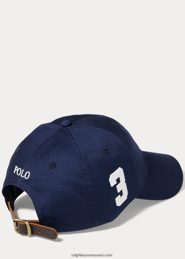 Ralph Lauren miehet iso poni chino pallolippis 0Z24ZR5526 newportin laivasto