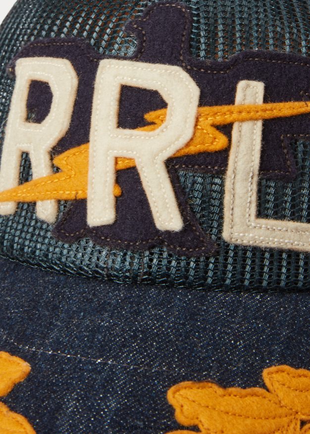 Ralph Lauren miehet logo mesh kuorma-auton lippis 0Z24ZR8848 laivasto/indigo