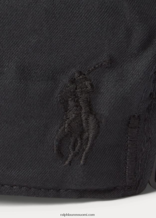 Ralph Lauren miehet logo-plakettipallolippis 0Z24ZR2578 musta