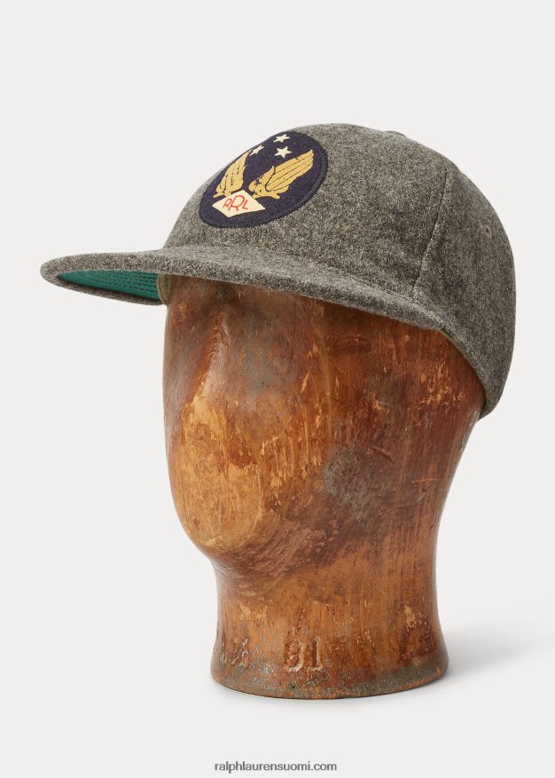 Ralph Lauren miehet logovilla-huopapallolippis 0Z24ZR8861 harmaa