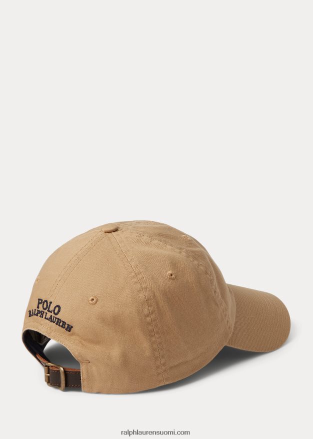 Ralph Lauren miehet poolokarhutoimikas pallolippis 0Z24ZR2425 kahvilanrusketus