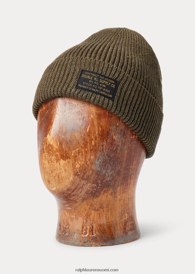 Ralph Lauren miehet puuvillainen kellon korkki 0Z24ZR8891 oliivinvihreä