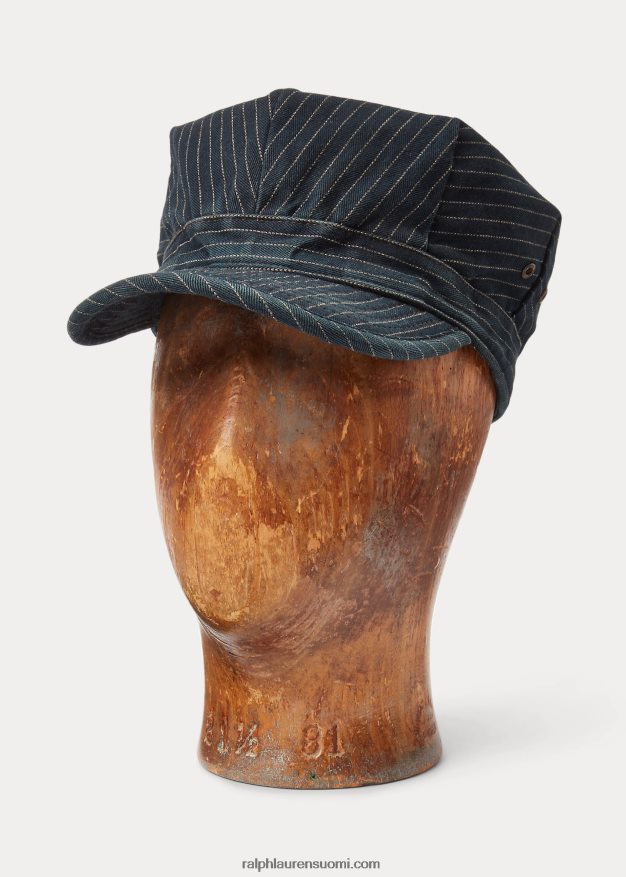 Ralph Lauren miehet raidallinen indigo kalanruotolakkinen 0Z24ZR8834 laivasto