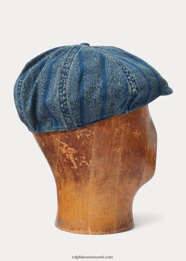 Ralph Lauren miehet raidallinen twill-lehtipoikalippis 0Z24ZR8826 haalistunut indigo