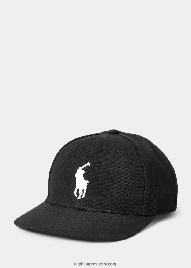 Ralph Lauren miehet twill korkeakruunuinen pallohattu 0Z24ZR2767 musta