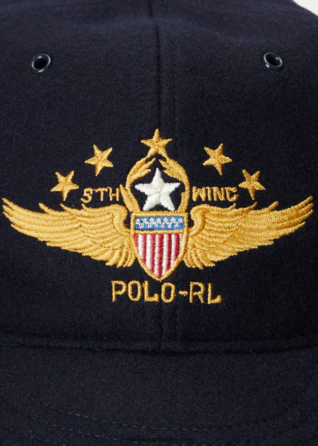 Ralph Lauren miehet villasekoitteinen pallohattu 0Z24ZR2736 kokoelma laivasto