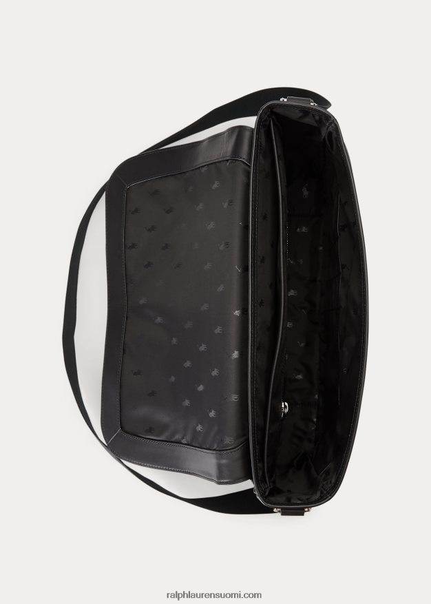 Ralph Lauren miehet nahkainen lähettilaukku 0Z24ZR2236 musta