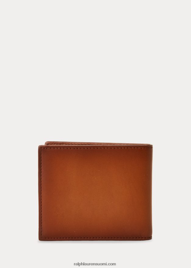 Ralph Lauren miehet käsin poltettu vachetta-lompakko 0Z24ZR9037