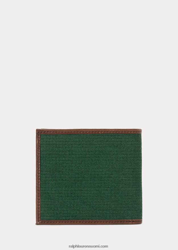 Ralph Lauren miehet polo bar neulakärkinen billfold lompakko 0Z24ZR2582