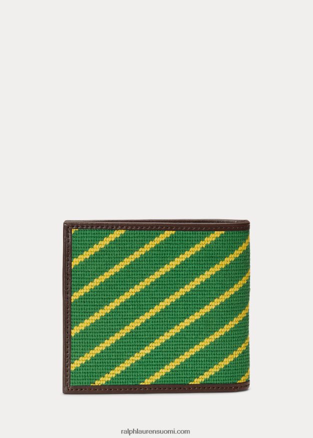 Ralph Lauren miehet poolokarhu raidallinen neulakärkilompakko 0Z24ZR2382 multi