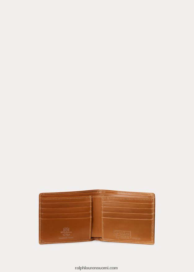 Ralph Lauren miehet satulan nahkainen billfold lompakko 0Z24ZR2644 satula