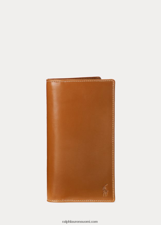 Ralph Lauren miehet satulan nahkainen mannermainen lompakko 0Z24ZR2645 satula