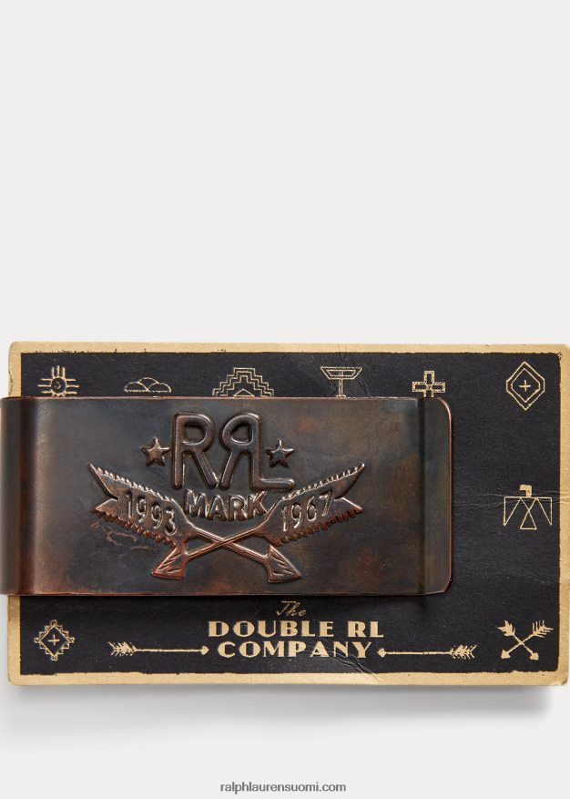 Ralph Lauren miehet työkalunahkainen rahaklipsi 0Z24ZR8916 kupari