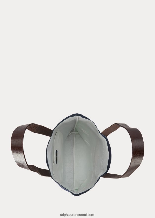 Ralph Lauren miehet hevosurheilukuvioinen kangaskassi 0Z24ZR2212 newportin laivasto